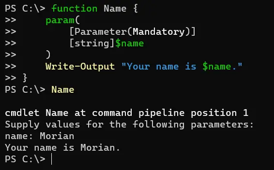 在 PowerShell 中提示用户输入 - 输出 4