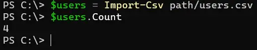 PowerShell で CSV ファイルを配列に読み込む - 出力 4