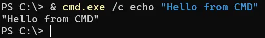 ejecutar comandos cmd en powershell - salida 1