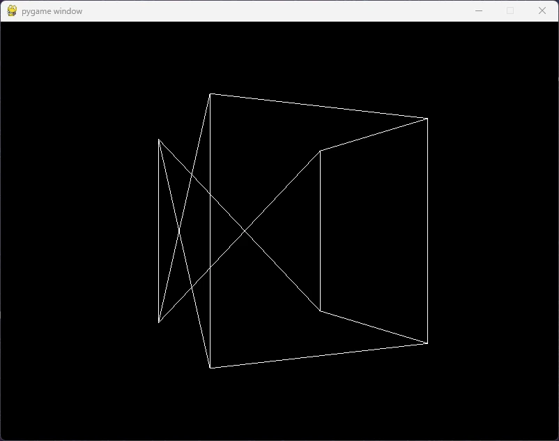 Pygame Creating a Basic 3D Cube