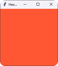 How to set Tkinter Background Color Using Hexadecimal Color Codes