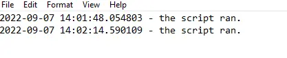 task log