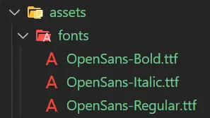Assets Font Setup