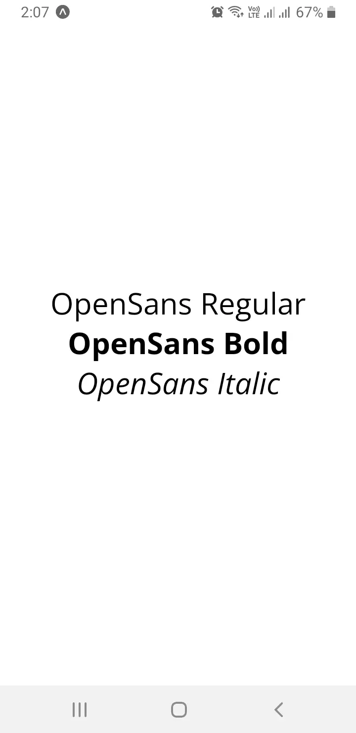Font Weight React Native Output