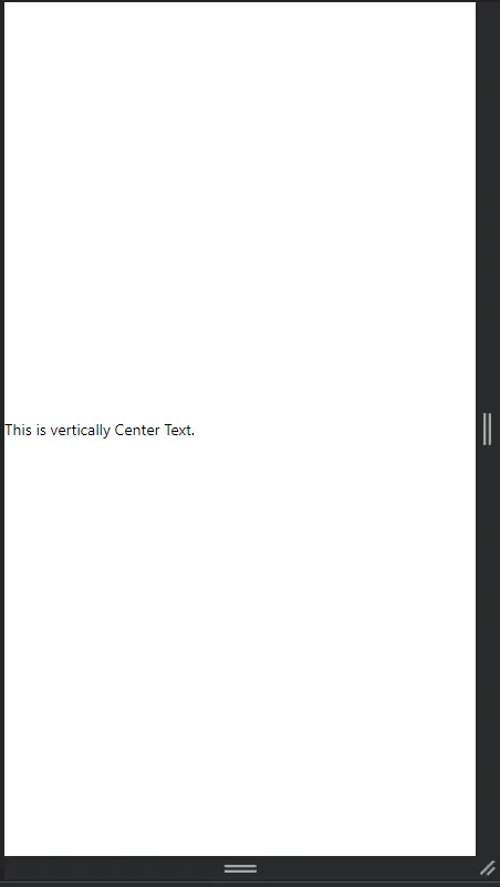 Text vertikal zentriert ausgerichtet
