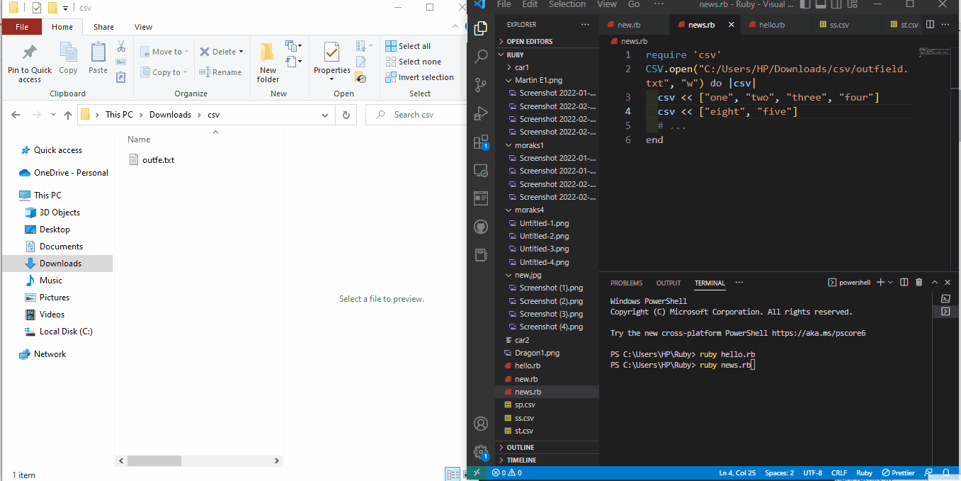 csv 開く機能を使う