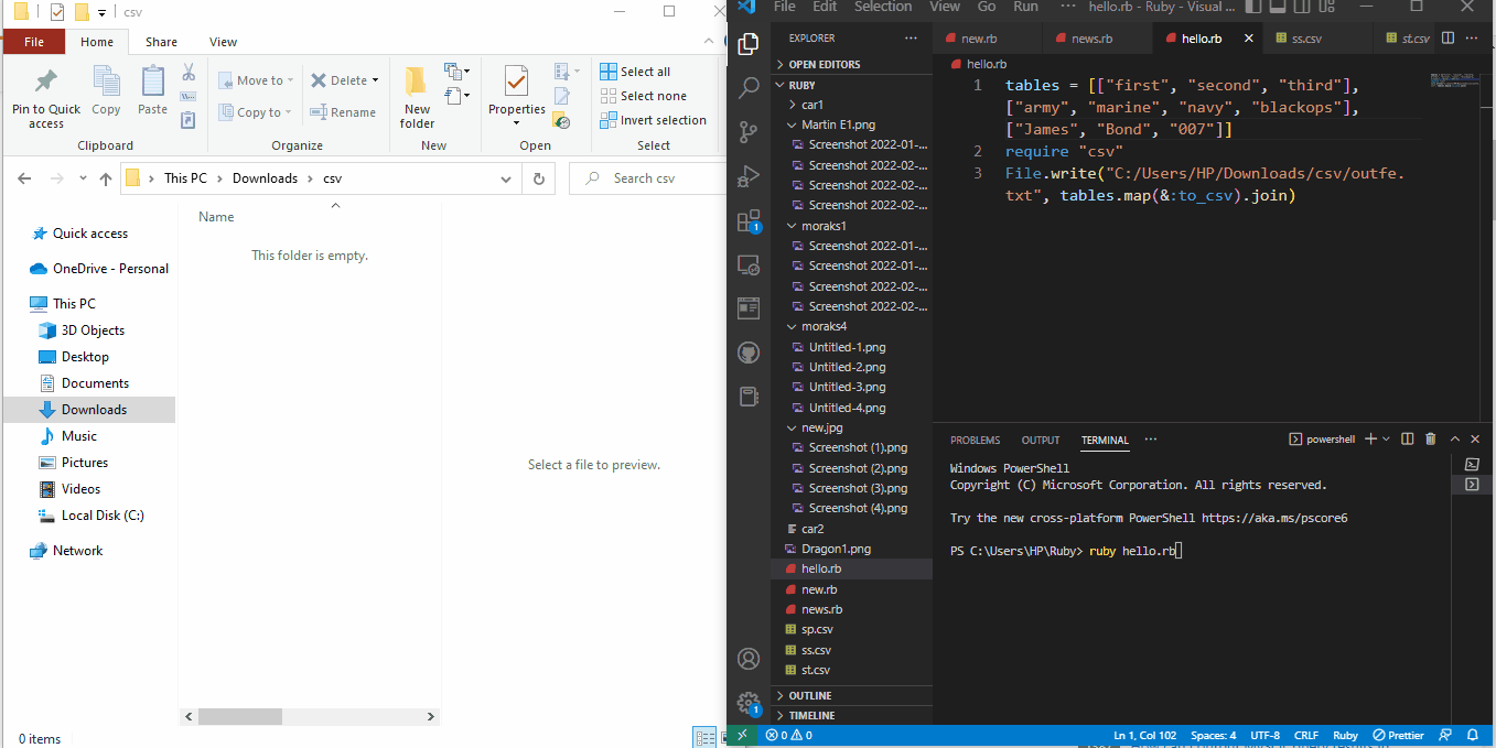 ファイル書き込み機能を使う