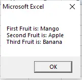 Resultado de usar ArrayList en VBA