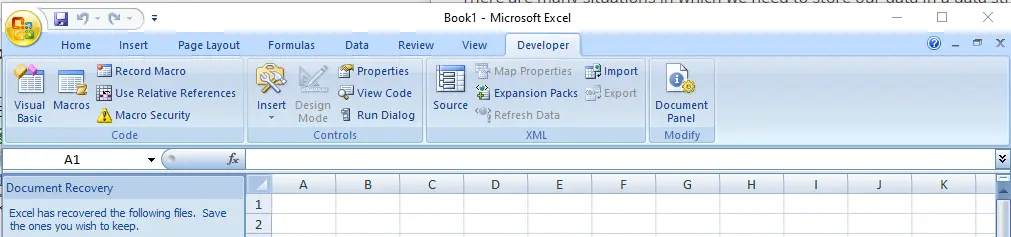 Configuración de la referencia para ArrayList en VBA Paso 1