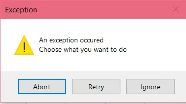 Warning MsgBox