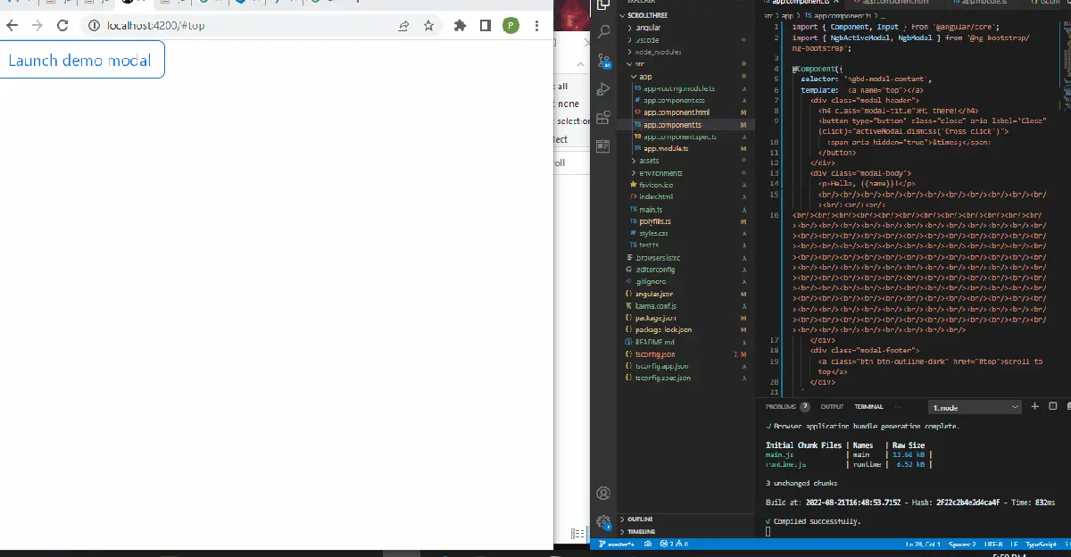 Botón ScrollTop con Bootstrap en AngularJs