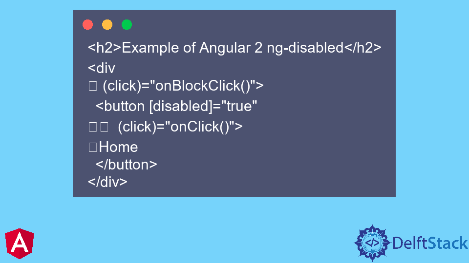 Concept of Angular 2 ng-disabled