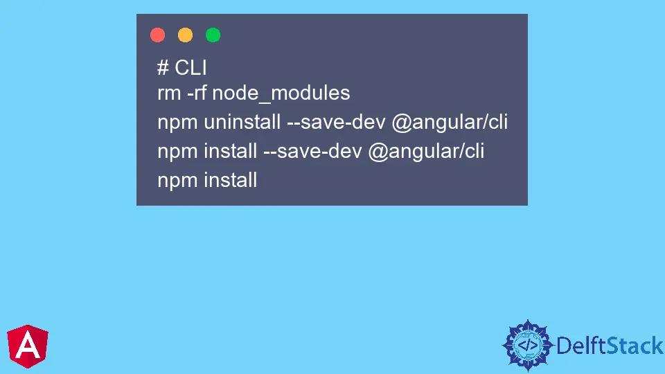 Angular CLI 업데이트