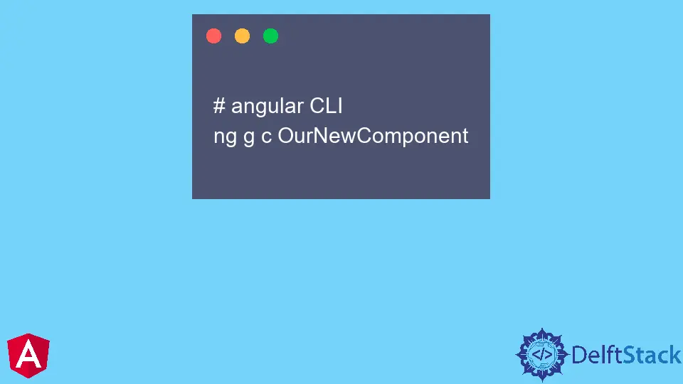 Créer un nouveau composant dans Angular