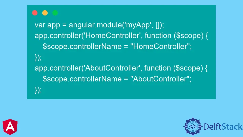 在 AngularJS 的一页中创建多个控制器