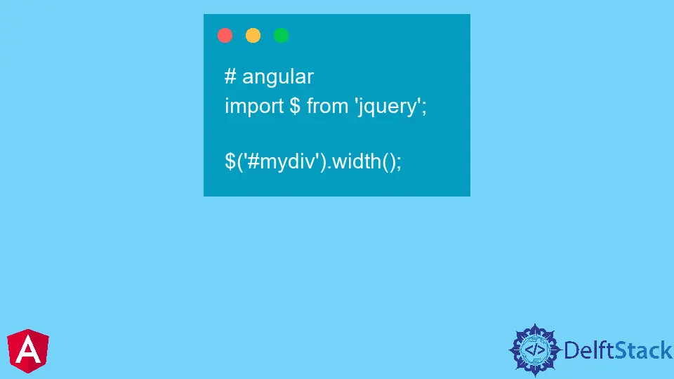 Angular 2에서 jQuery 사용