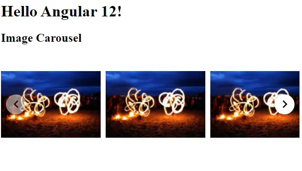 Carousel in Angular