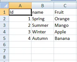 datos de excel en exportación a excel en Angular