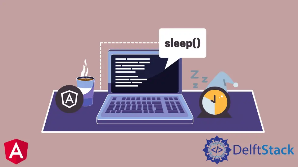Implementieren der sleep()-Funktion in Angular