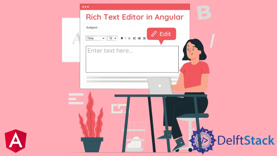 Editor de texto enriquecido en Angular