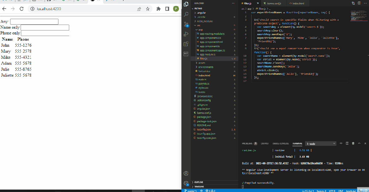 Filter by Object Property in Angular | Delft Stack