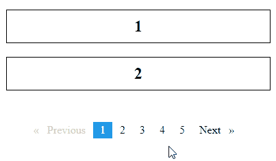 final result of pagination in Angular