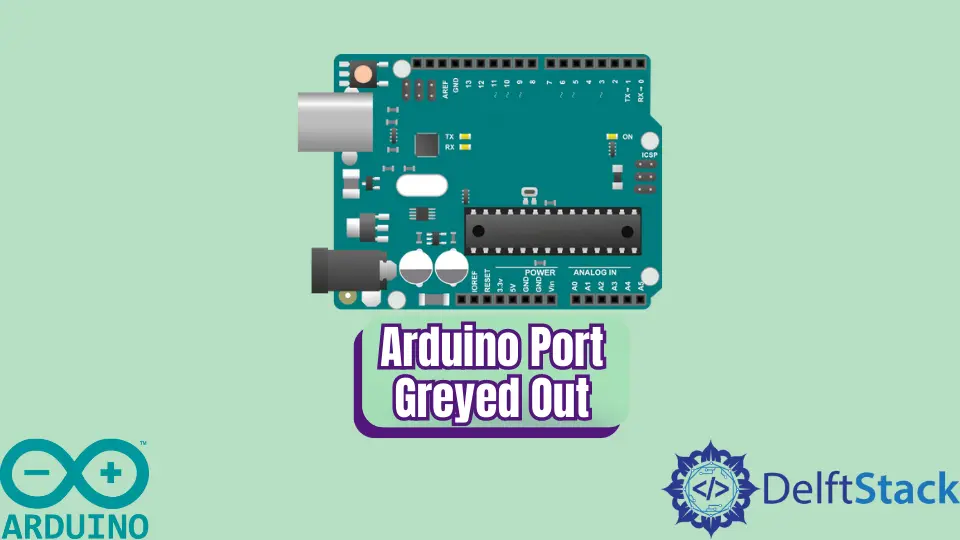 Porta do Arduino esmaecida