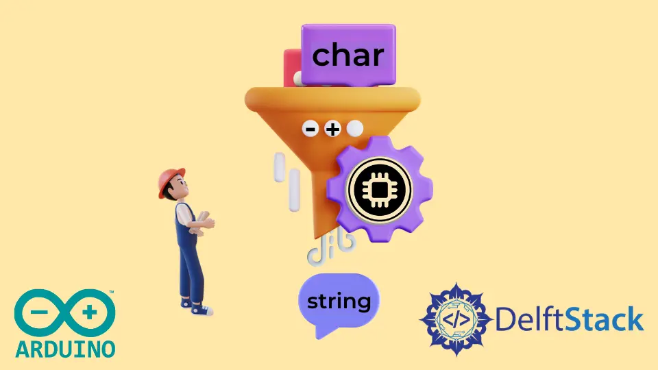 Arduino에서 char를 문자열로 변환