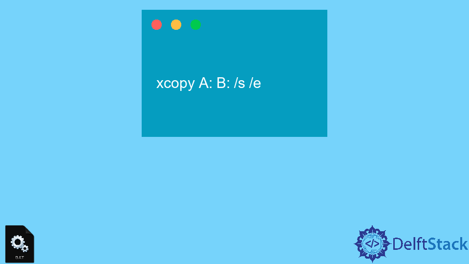 배치 스크립트의 재귀 Xcopy