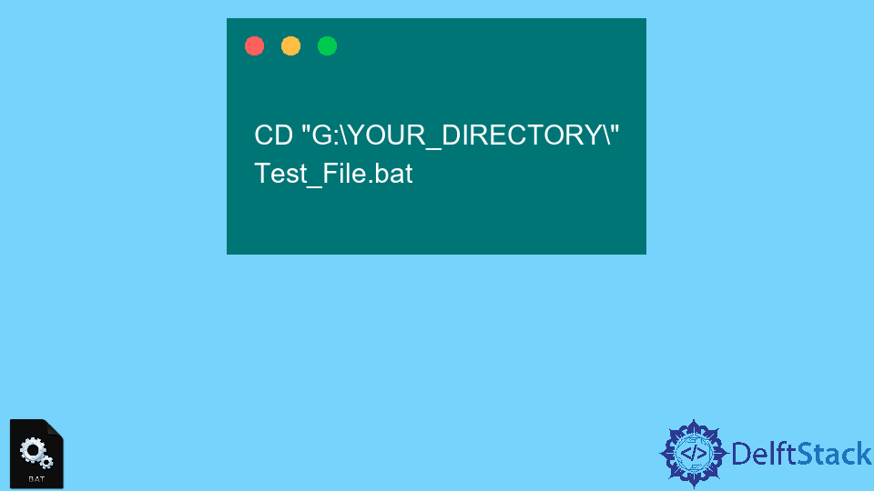 Run Batch (.bat) File in CMD