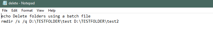 Delete Multiple Folders