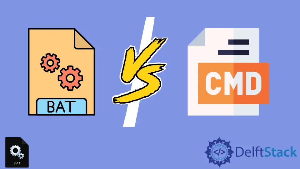 Differences Between Windows Batch .bat and .cmd Files