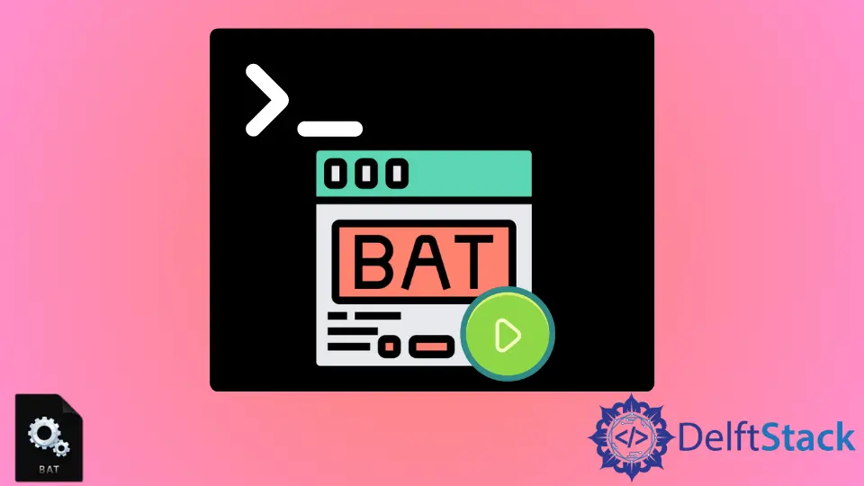 Führen die Batch-Datei(.bat) in CMD aus