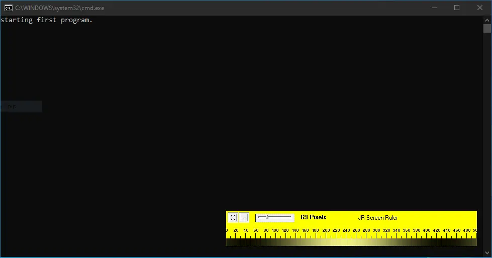 exe 파일이 완료되기를 기다리는 출력 cmd