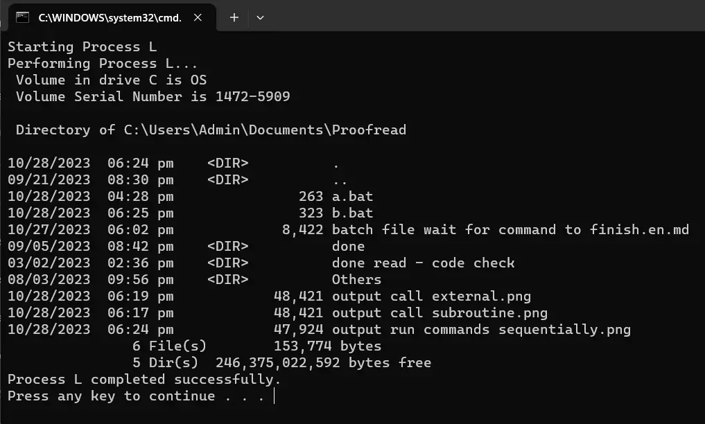 output conditional execution