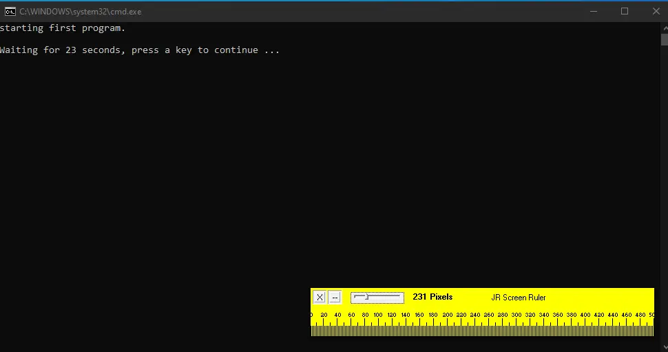 output timeout command