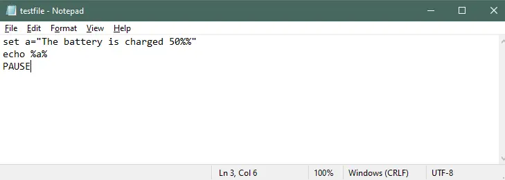 Leer una cadena de inicio de sesión de %