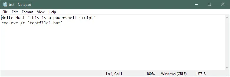 Exécuter un fichier BAT à partir d&rsquo;un script PowerShell à l&rsquo;aide de CMD
