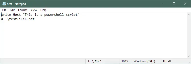 Exécuter un fichier BAT à partir d&rsquo;un script PowerShell