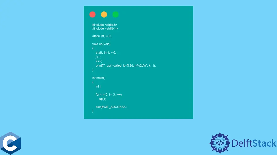 Statische Variable in C