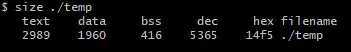 Program Segments in C