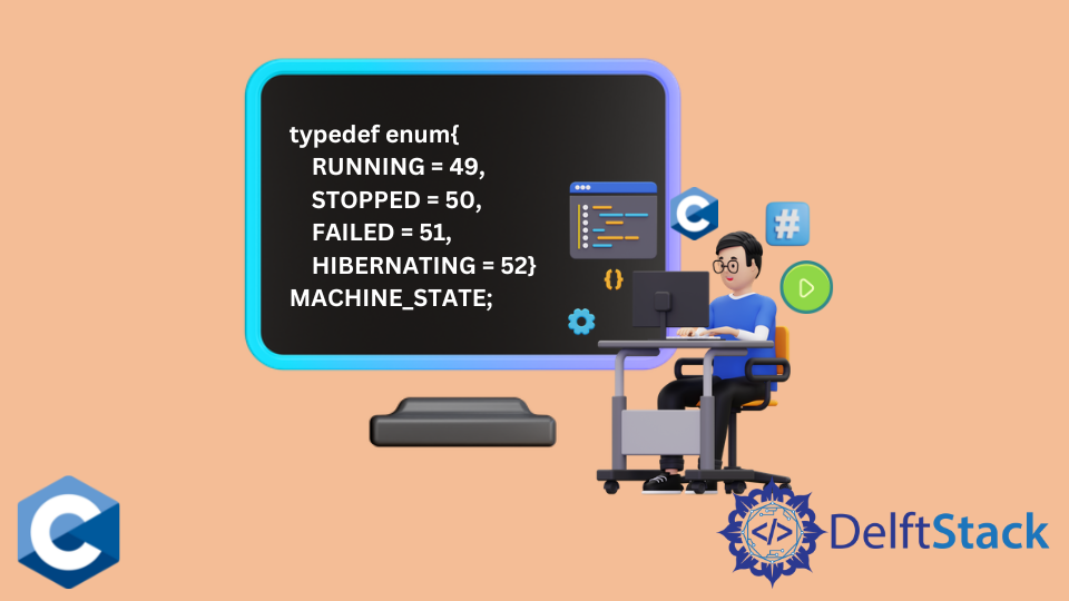 在 C 語言中使用 typedef enum