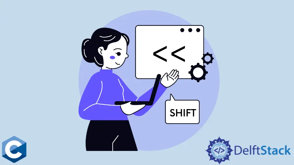 Use operações de deslocamento bitwise em C