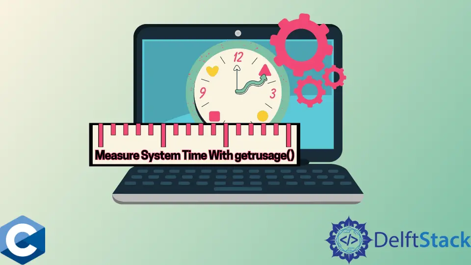 Medir o tempo do sistema com a função getrusage em C