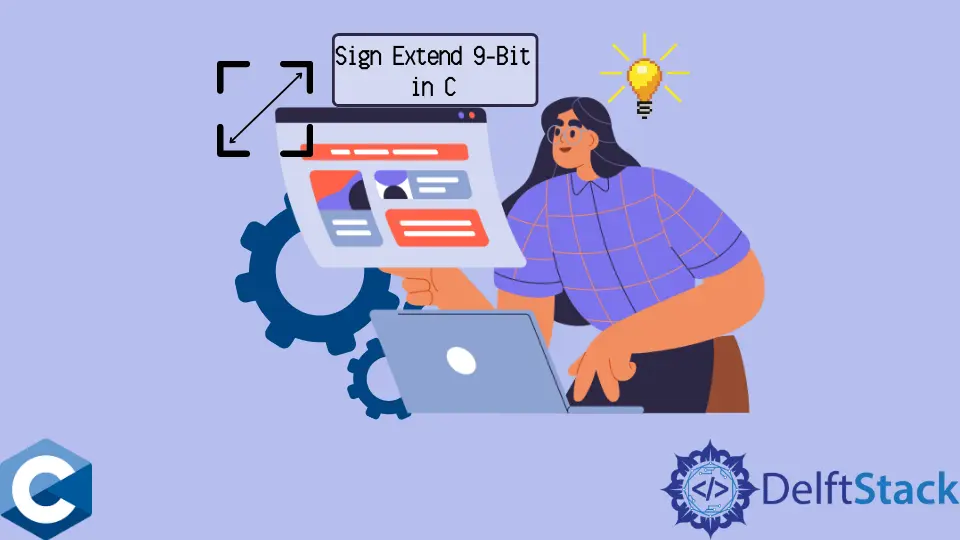 Sign Extend a 9-Bit Integer in C