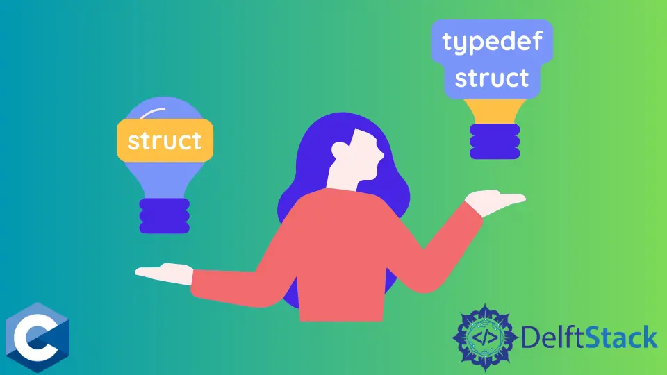 Diferencia entre struct y typedef struct en C
