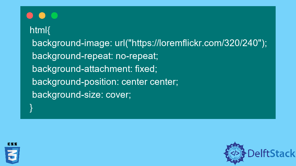 CSS의 중앙 배경 이미지