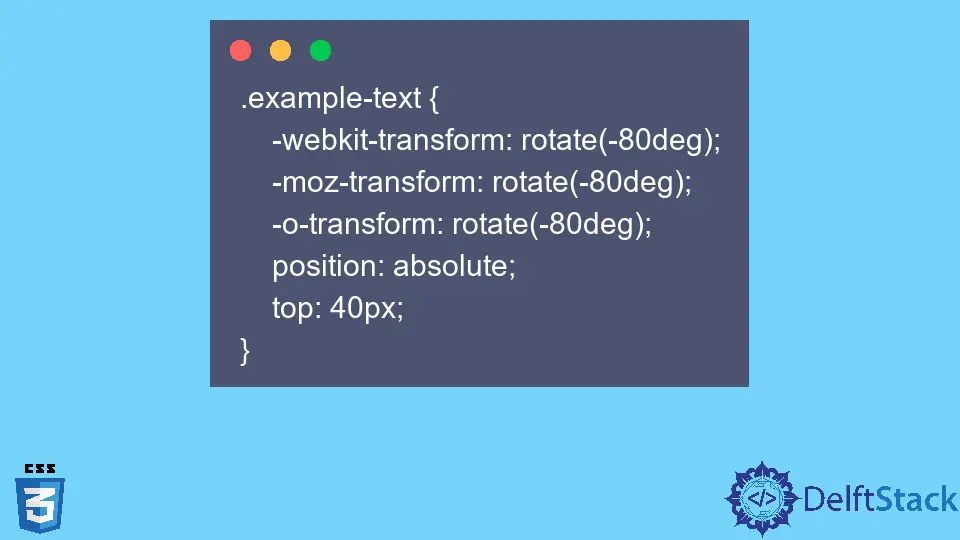 How to Rotate the Texts Using CSS
