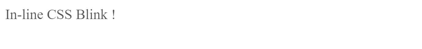 Make a Text Blink Using CSS and JavaScript | Delft Stack