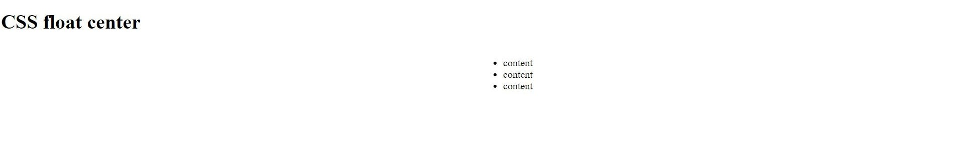 Center Floated Elements With CSS | Delft Stack